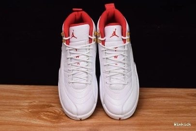 JORDAN WHITE 12 UNIVERSITY 130690-107 FIBA AIR RED 0820